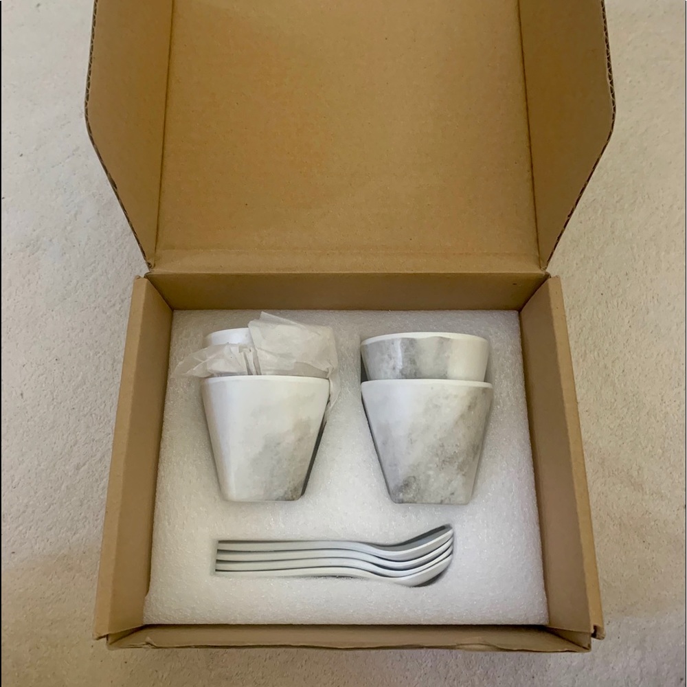 Dessert Bowl Spoon 8pc Set Melamine